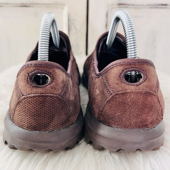 Skechers Brown Suede Leather Memory Form Fit Slip on Loafers Shoes - Size 10 - Picture 5 of 8